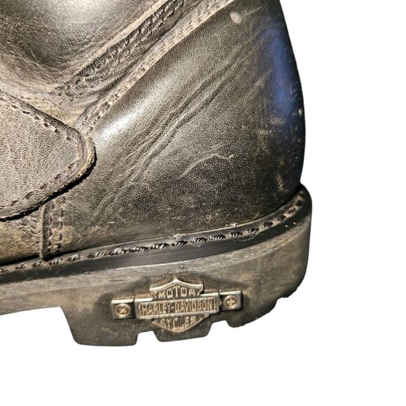 Harley-Davidson Black Leather Motorcycle Engineer Boots Size 8 Men 95238 - Picture 8 of 12